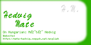 hedvig mate business card